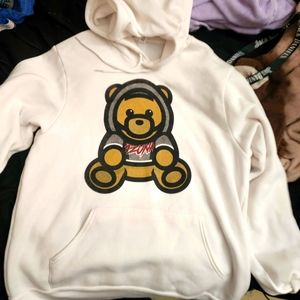 Ozuna white men's hoodie medium hand made